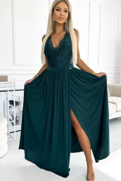 Robe soirée femme longue dos dentelle