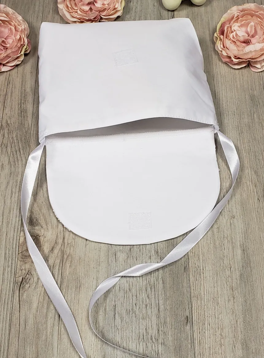Sac cérémonie fille dentelle fine Blanc