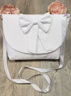 Sac cérémonie fille nœud Blanc