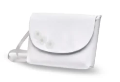 Sac cérémonie fille petite fleur personnalisable Blanc