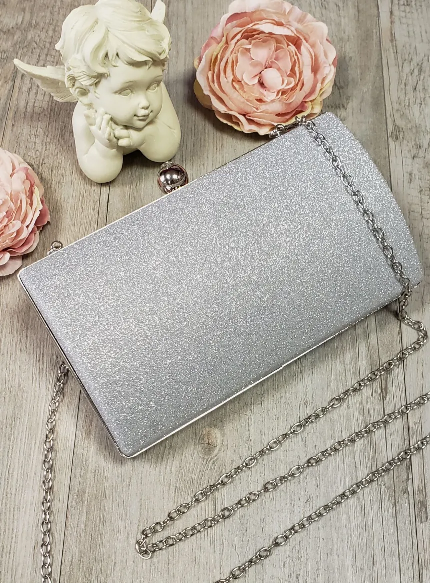 Sac de soirée clutch scintillant