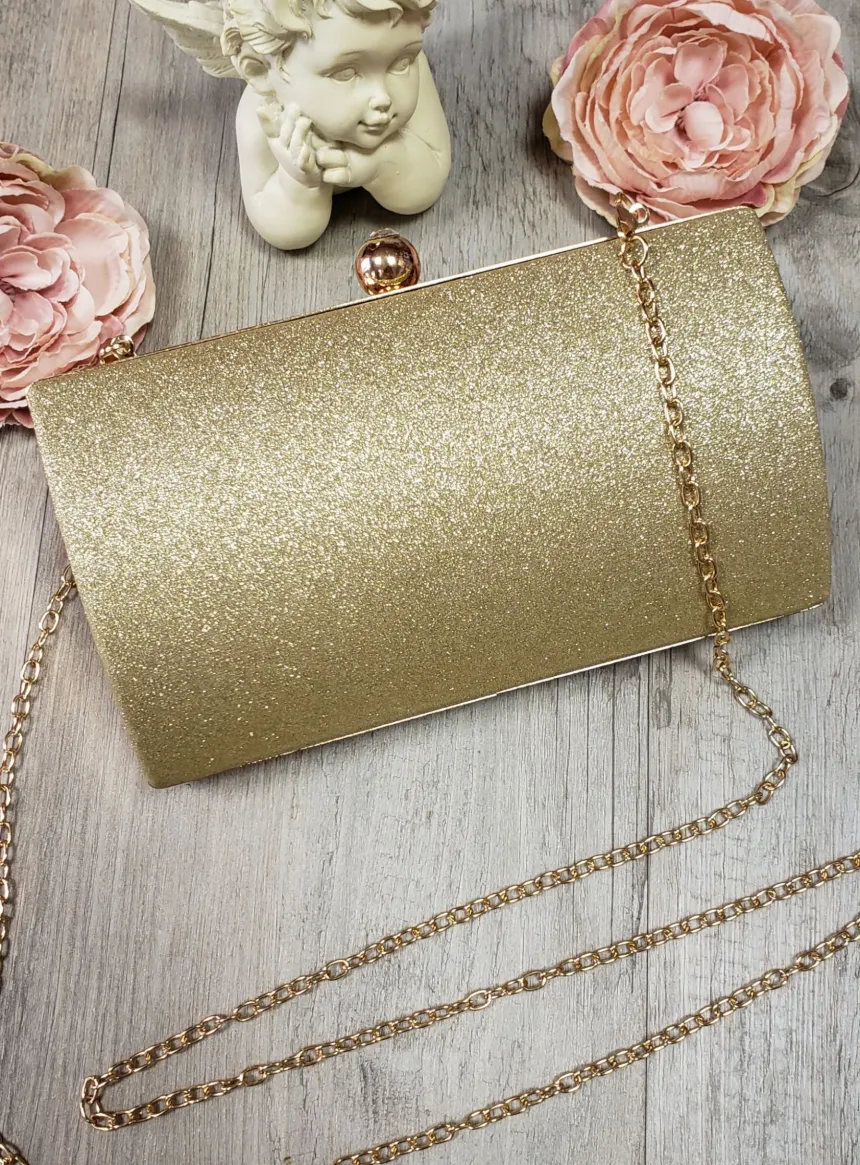 Sac de soirée clutch scintillant