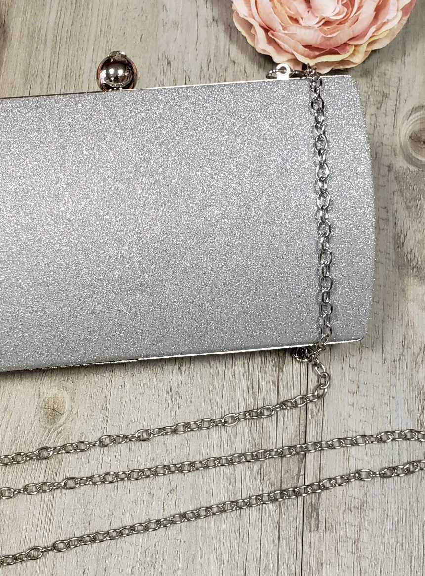 Sac de soirée clutch scintillant