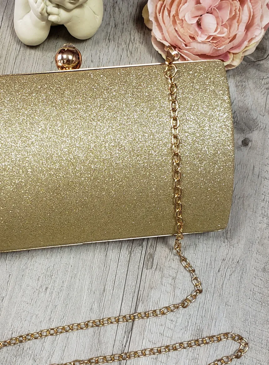 Sac de soirée clutch scintillant