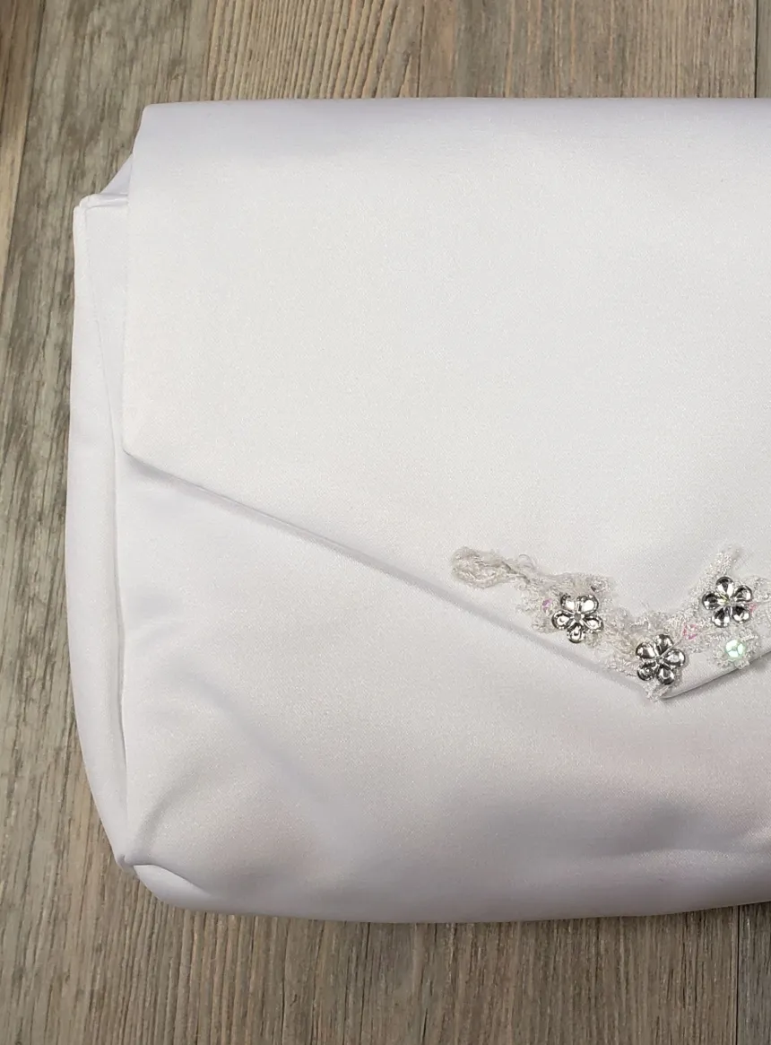 Sac enfant satin et strass