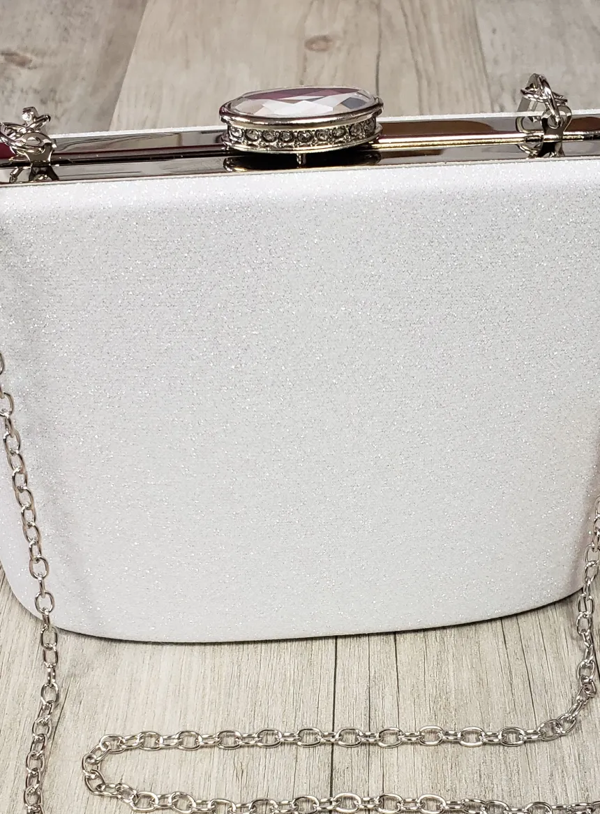 Sac Pochette rigide à paillettes femme