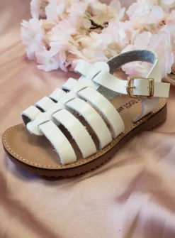 Sandales été blanche fillette