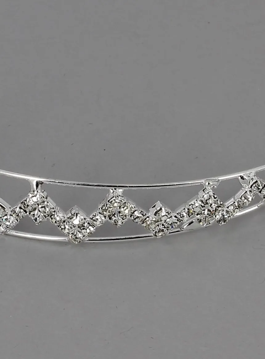 Serre tête avec strass Gris argent