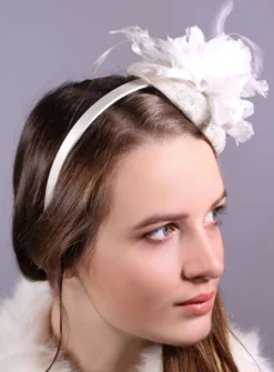Serre tête bibi avec plume