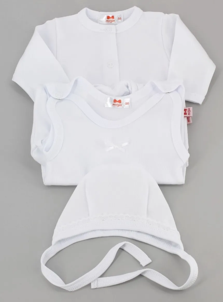 Set bébé fille : pyjama + veste + bonnet
