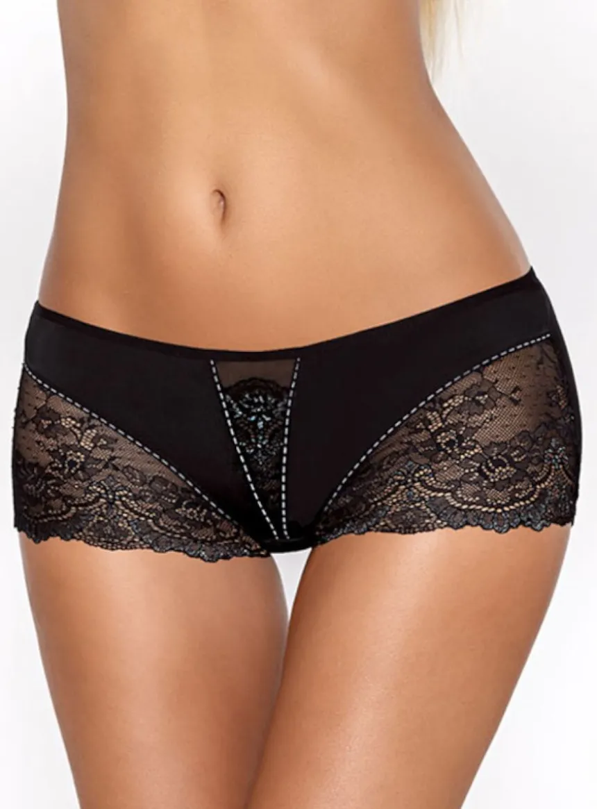 Shorty avec dentelle noire Mia