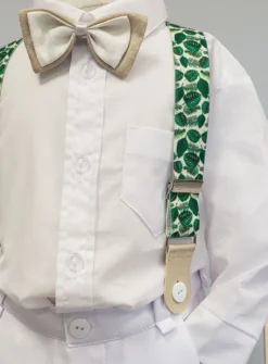 Tenue baptême bébé garçon - thème jungle
