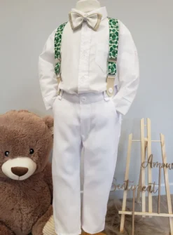 Tenue baptême bébé garçon - thème jungle
