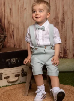 Tenue cérémonie petit garçon vert pastel collection Songe