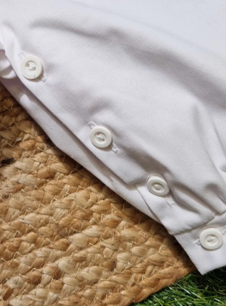 Tenue de baptême Garçon combinaison et tablier