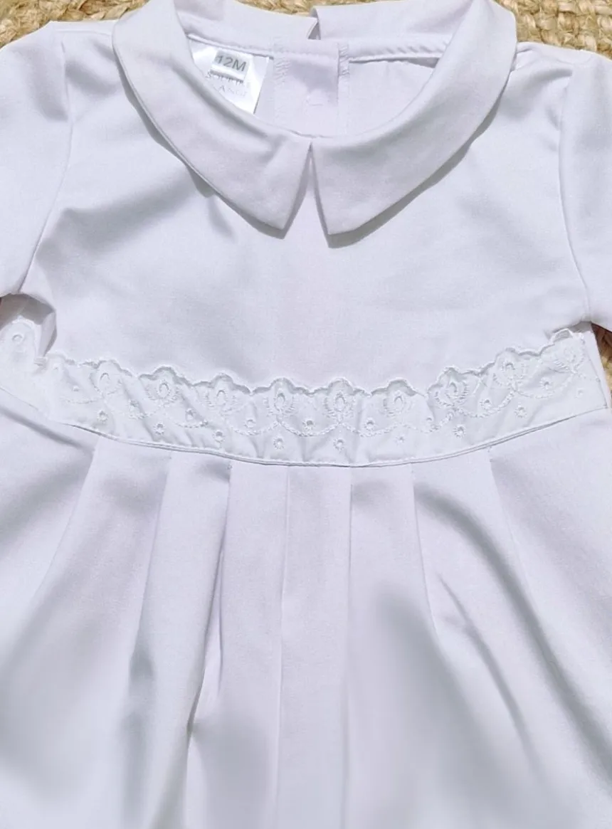 Tenue de baptême Garçon combinaison et tablier