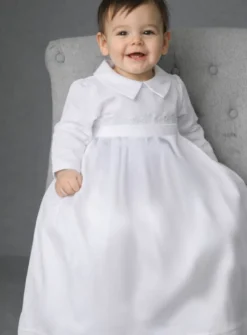 Tenue de baptême Garçon combinaison et tablier