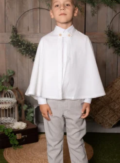 Tenue de communion Antoine avec cape en lin