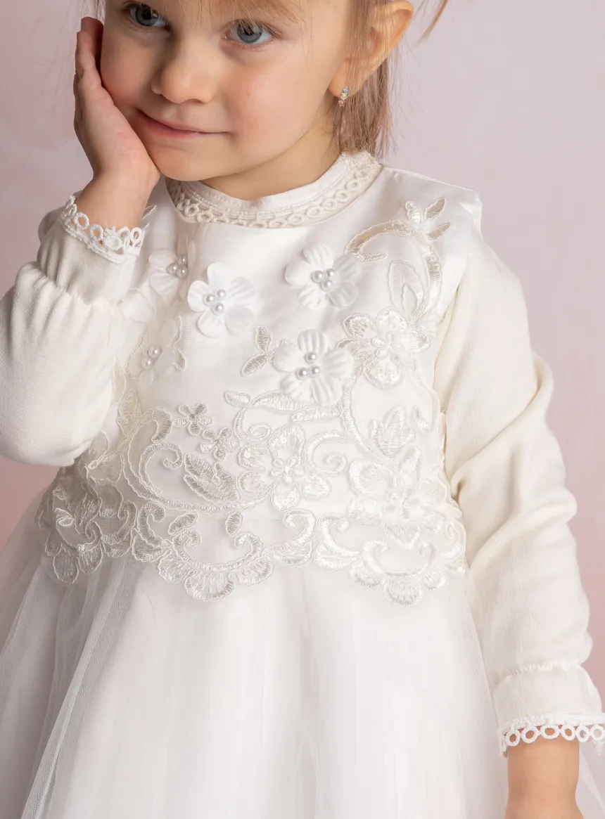 Tenue de cérémonie bébé fille l'hiver