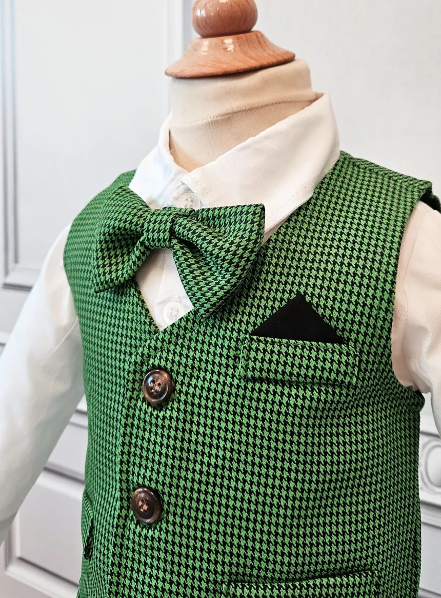 Tenue de cérémonie petit garçon verte