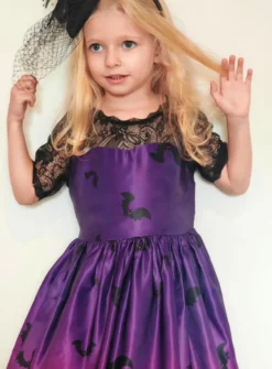 Tenue halloween Robe fille chic Chauve souris