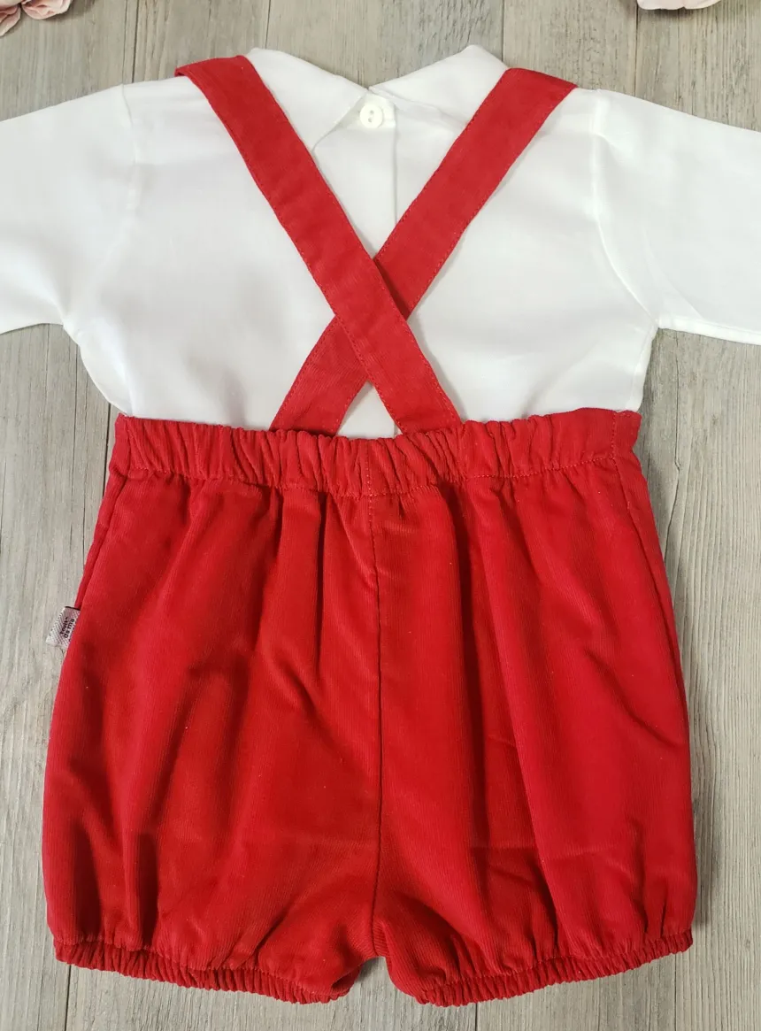 Tenue rouge pour petit garçon