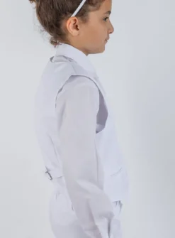 Top bustier fille blanc