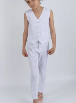 Top bustier fille blanc