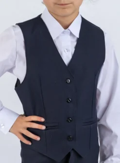 Top bustier fille bleu marine