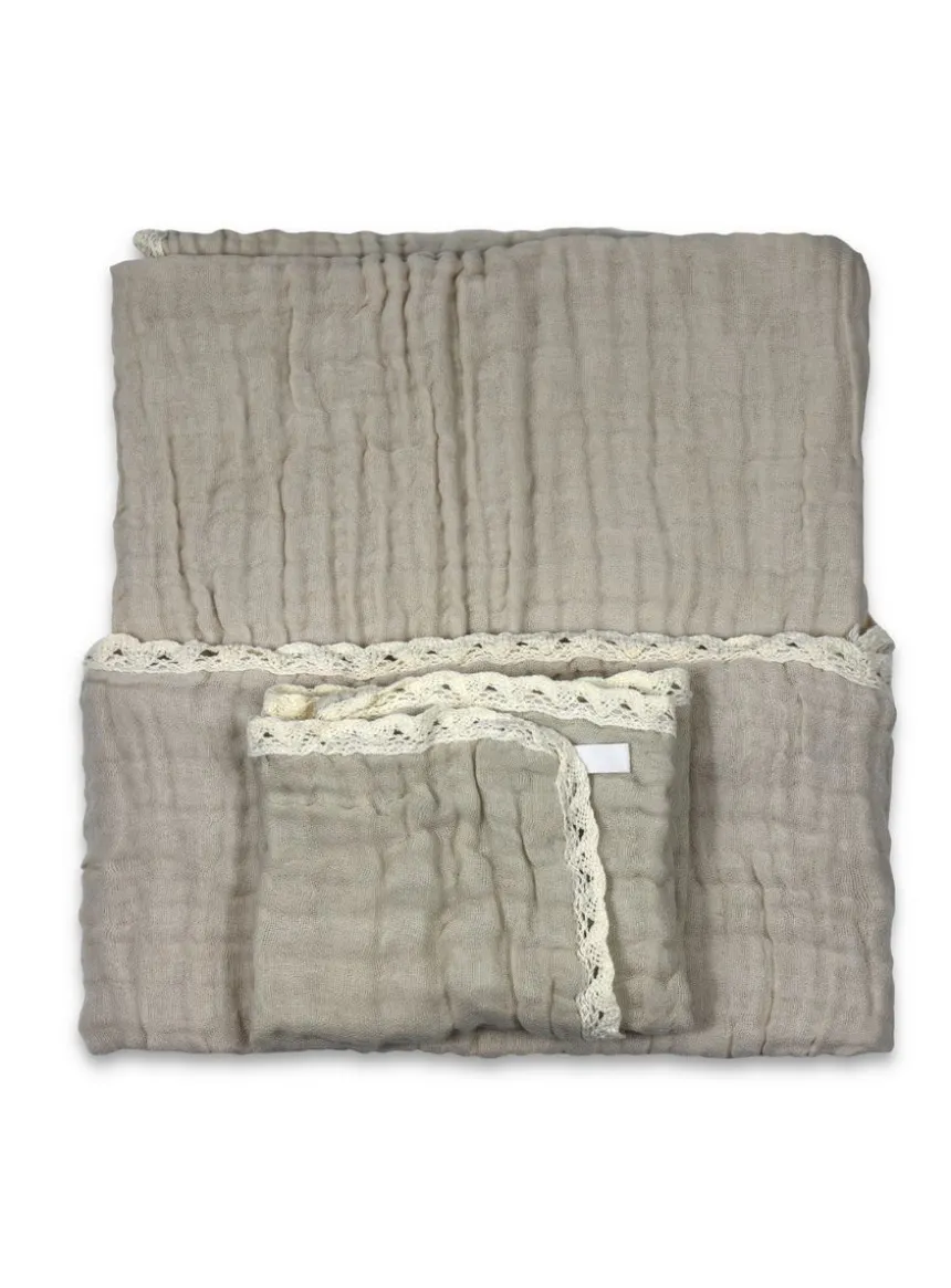 Une couverture bébé en gaze de coton douce et élégante