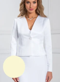 Veste blazer de mariage pour femme en satin