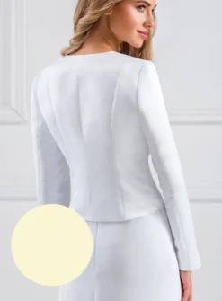 Veste blazer de mariage pour femme en satin