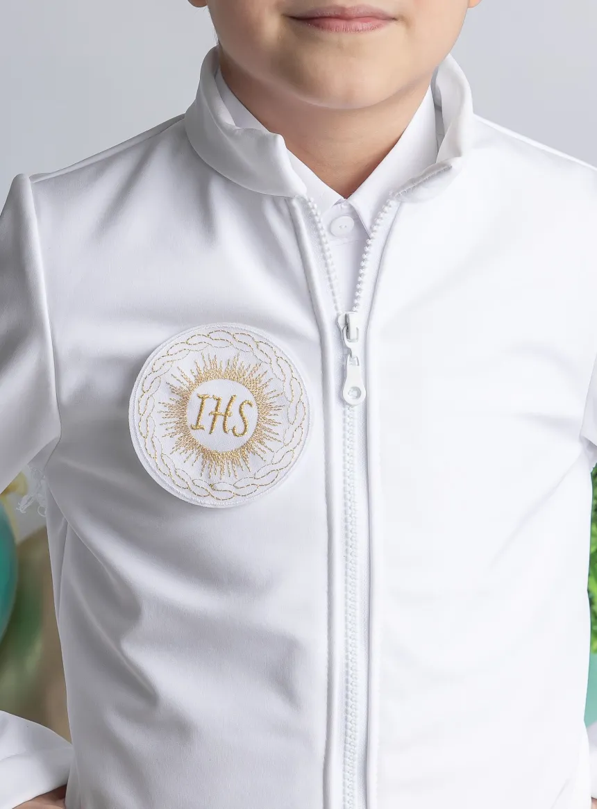 Veste communion garçon avec hostie