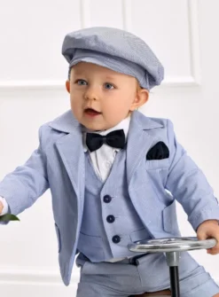 Veste costume bébé et garçon rayée