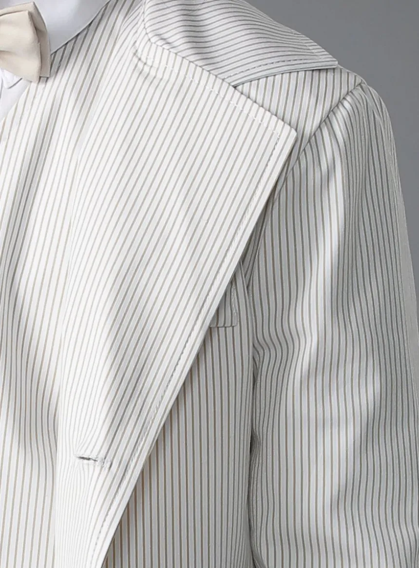 Veste costume bébé et garçon rayée