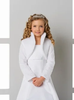 Veste enfant matelassée et fausse fourrure