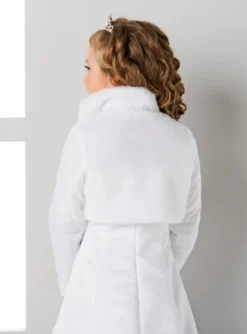 Veste enfant matelassée et fausse fourrure