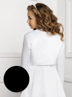 Veste fille en satin manches longues