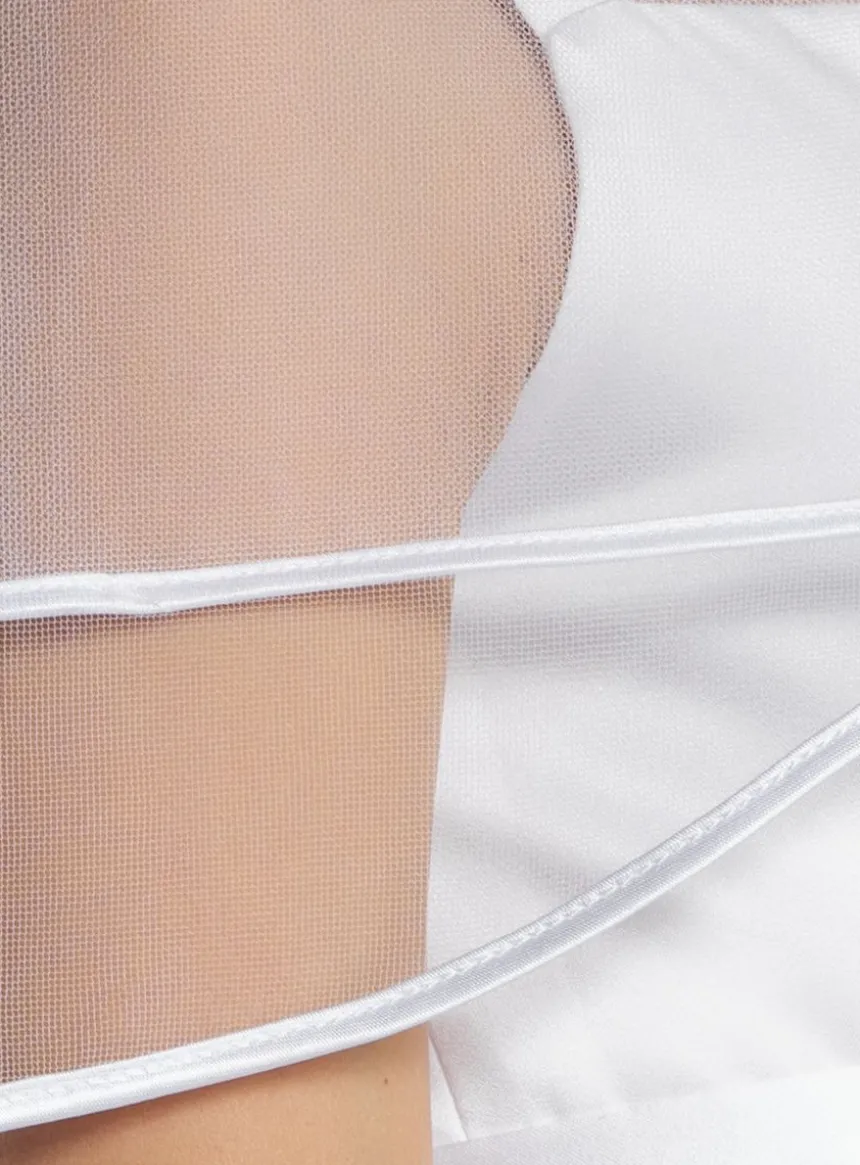 Voile de communion contour satin