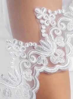 Voile de communion dentelle large