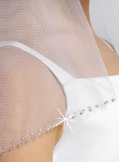 Voile de communion perles
