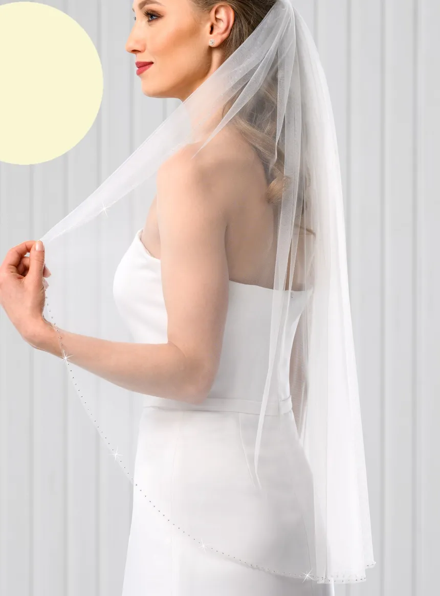 Voile de mariée avec strass