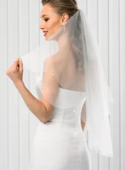 Voile de mariée avec strass suspendu