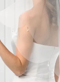 Voile de mariée avec strass suspendu