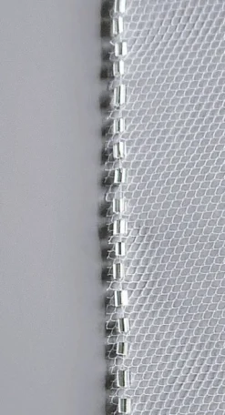 Voile de mariée bord droit perles