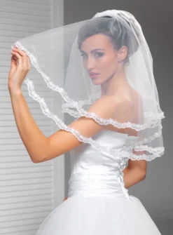 Voile de mariée broderie florale