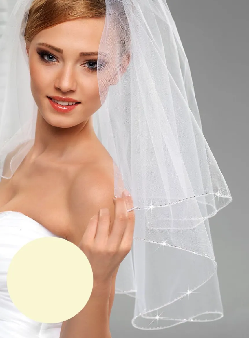 Voile de mariée couture couture et perles cousues