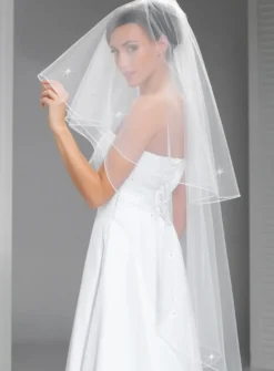 Voile de mariée couture strass