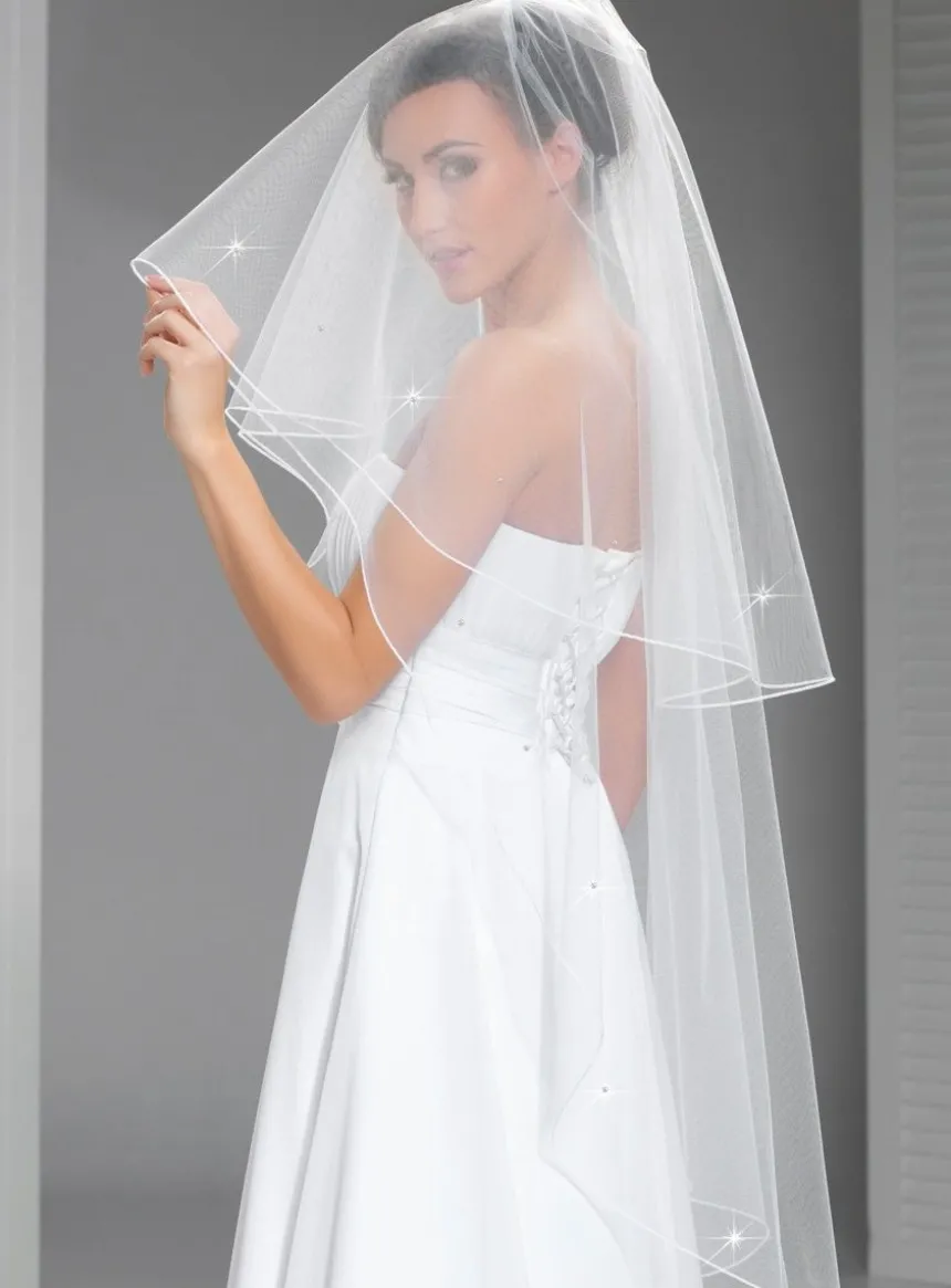 Voile de mariée couture strass