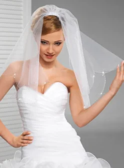 Voile de mariée perles et gouttes